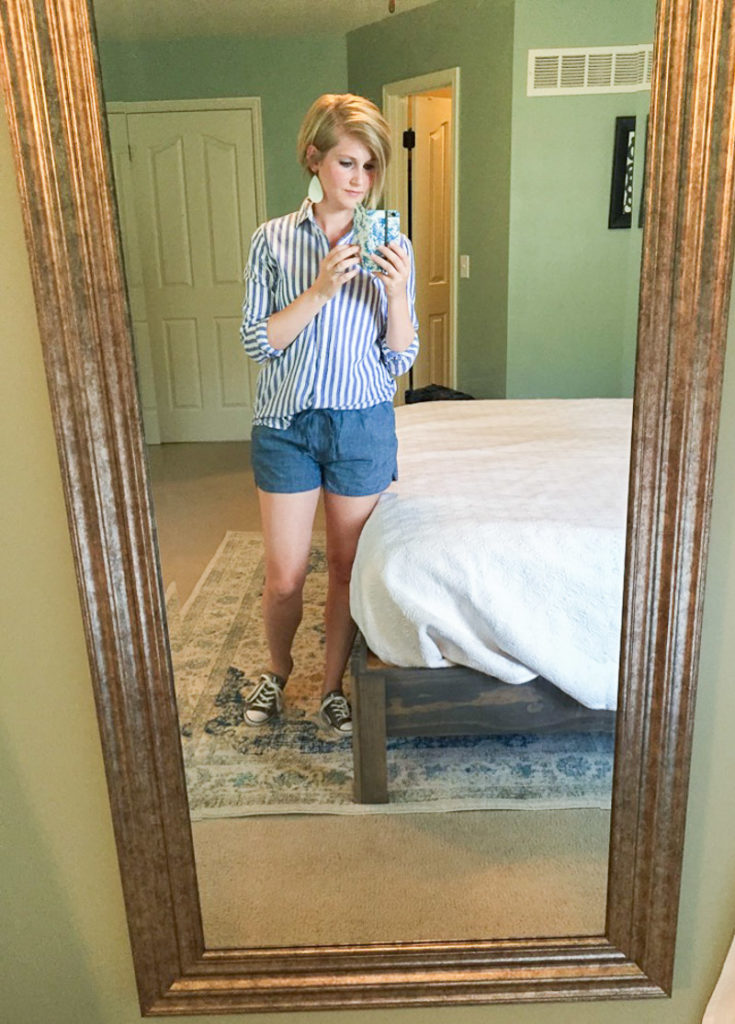 What I'm Wearing Stripes and Chambray