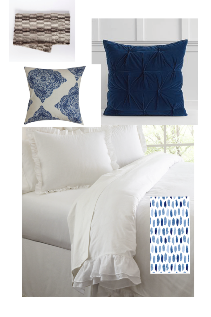 favorite blue and white bedding