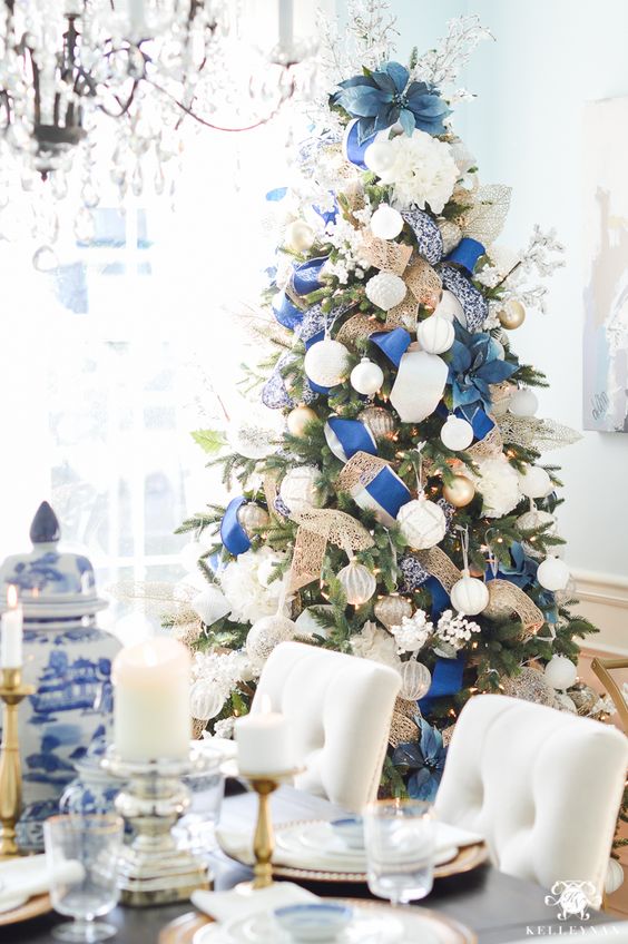 Best Blue and White Christmas Decor